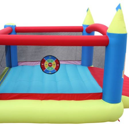 BANZAI Double Fun Outdoor Inflatable 2-in-1 Water Park & Bounce House Combo, Kids Ages 5+