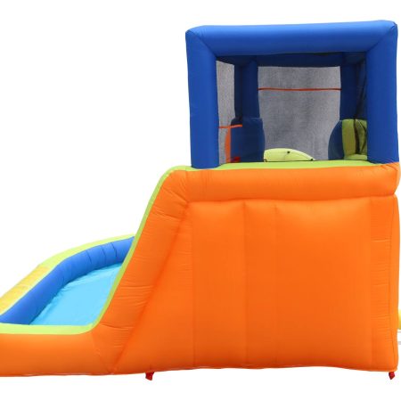 BANZAI Double Fun Outdoor Inflatable 2-in-1 Water Park & Bounce House Combo, Kids Ages 5+