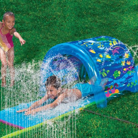 Banzai Splash ‘N Slide Sprinkler Park, Kids' Outdoor Summer Water Toy, Age 5+