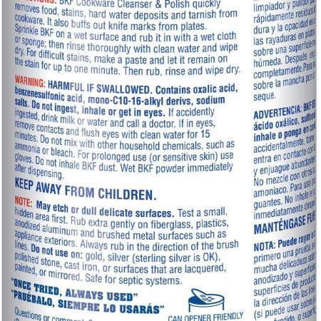 Bar Keepers Friend Cookware Cleanser & Polish, 340-g