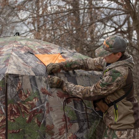 Barronett Feather 5-Sided Garage Door Blind, Synthetic Fabric, Camouflage