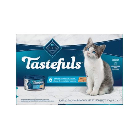 Blue Buffalo BLUE Tastefuls™ Chicken Paté Kitten Wet Cat Food, 3-oz, 6-pk