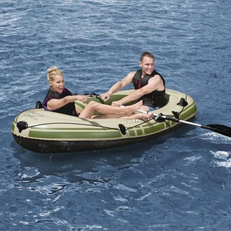 Bestway Hydro-Force™ Voyager X2 Inflatable Boat with Built-in Fishing Rod Holders