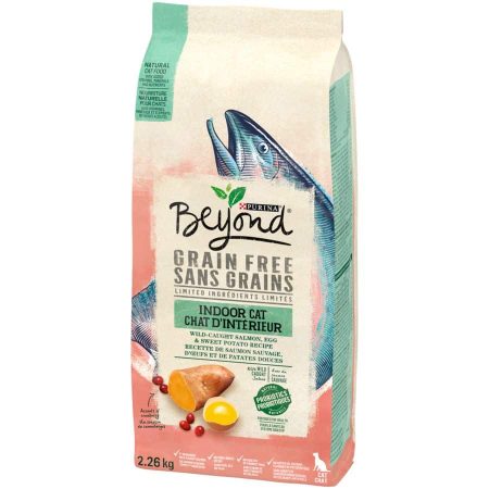 Beyond Simply Grain-Free Wild-Caught Salmon & Sweet Potato Indoor Cat Food, 2.26-kg