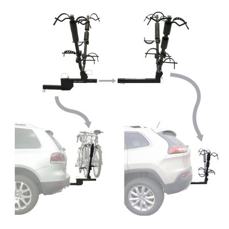 Let's Go Aero V4, 4-Bike Hitch Rack