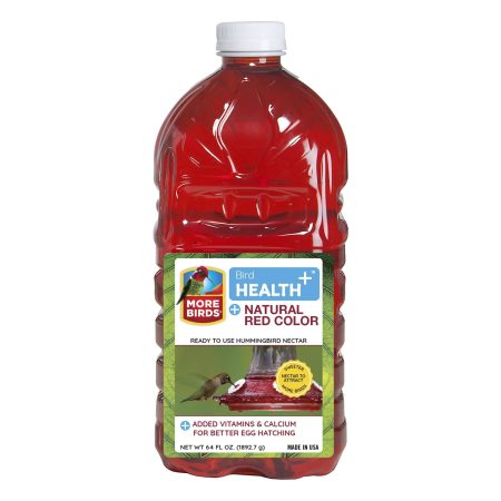 More Birds® Bird Health+™ Natural Red Ready-to-Use Hummingbird Nectar, 64-oz