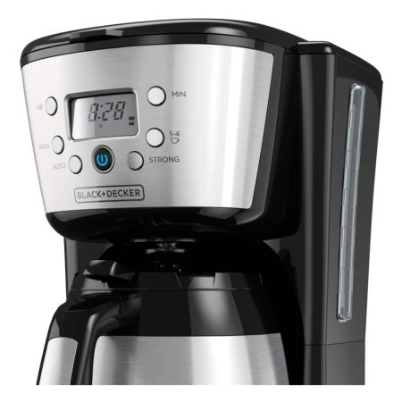 Black & Decker Programmable Coffee Maker w/ Thermal Carafe, Stainless Steel, 12 Cups