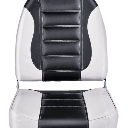 Leopard Vinyl High-Back Folding Boat Seat