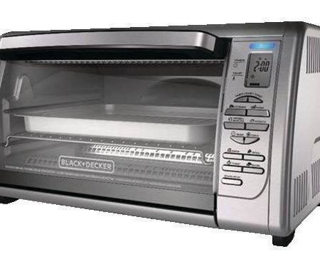 Black & Decker 6-Slice Digital Countertop Convection Toaster Oven, Silver