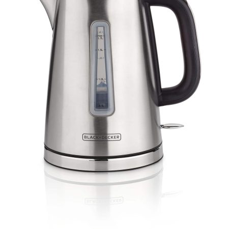 Black & Decker Kitchen Tools® Cordless Electric Kettle w/ Auto Shut Off, Stainless Steel, 1.7L