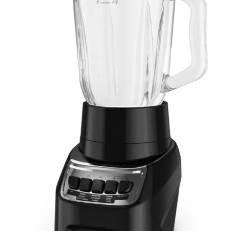 Black & Decker Blender Power Crush 4-Speed Piano Key, Black, 700W