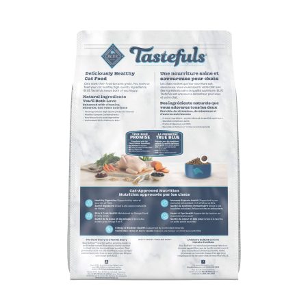 Blue Buffalo BLUE Tastefuls Natural Chicken & Brown Rice Adult Dry Cat Food, 4.5-kg