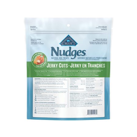 Blue Buffalo Nudges Chicken Jerky Cuts, Natural Dog Treat, 283-g