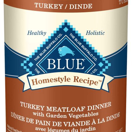 Blue Buffalo BLUE Homestyle Recipe Turkey Meatloaf with Vegetables Adult Wet Dog Food, 354-g