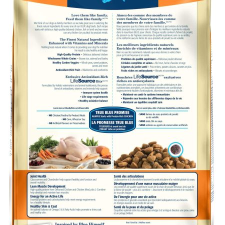 Blue Buffalo BLUE Large Breed Chicken & Brown Rice Adult Dry Dog Food, 10.1-kg