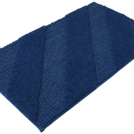 Blue Recycled Bath Mat, 20-in x 34-in