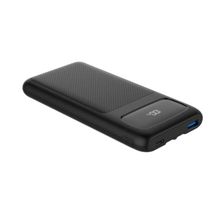 Bluehive 10,000 mAh Power Bank with Type-C Cables, Black