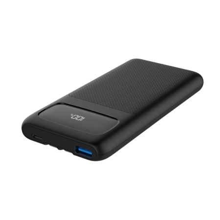 Bluehive 10,000 mAh Power Bank with Type-C Cables, Black