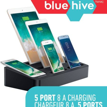 Bluehive 5-port Power Valet Station