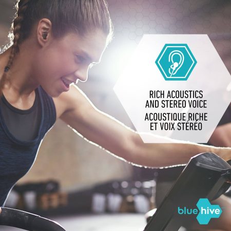 Bluehive Bluepods True Wireless Earbuds with 22 Hour Battery Life & Fast Charging, Black