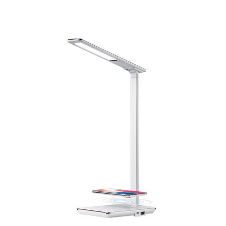 Bluehive Wireless Charging Pad with LED Lamp, for Qi-Enabled Devices, White