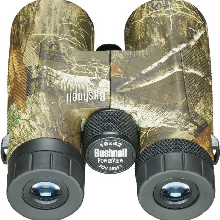 Bushnell Bone Collector Powerview Binoculars, Realtree Edge Camo, 10x42mm