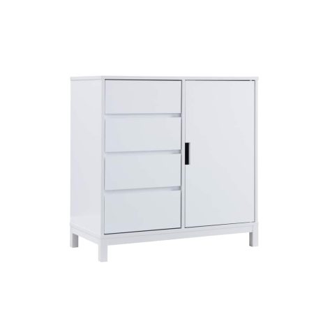 Brassex Slim Dining Buffet/Server Stand with Storage, White