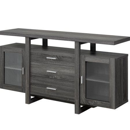 Brassex Venetian Wooden Buffet/Server with Storage, Grey