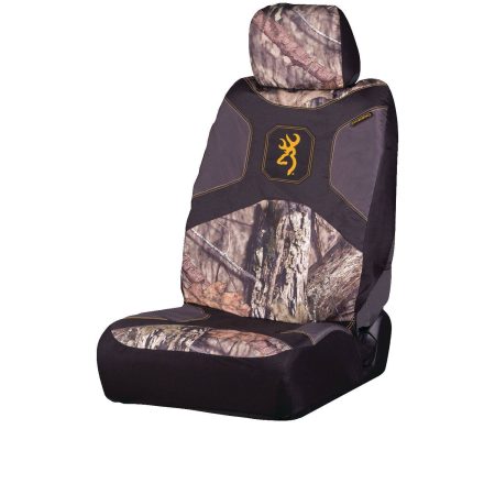 Browning Buckmark Branding and Mossy Oak Country Camo Seat Cover Set for Back Bench Seat