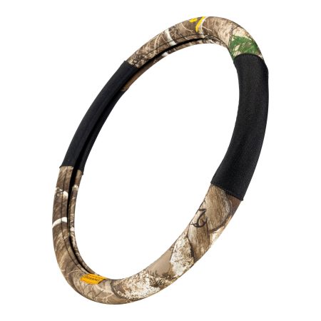 Browning Buckmark Branding Steering Wheel Cover with RealTree Edge Camo, Brown