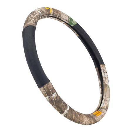 Browning Buckmark Branding Steering Wheel Cover with RealTree Edge Camo, Brown