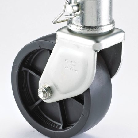 Bulldog Removable Trailer Caster with Poly Wheel, 6-in