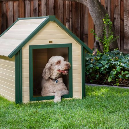 New Age Pet® ECOFLEX® Bunkhouse Dog House with Roof, Maple, X-Large