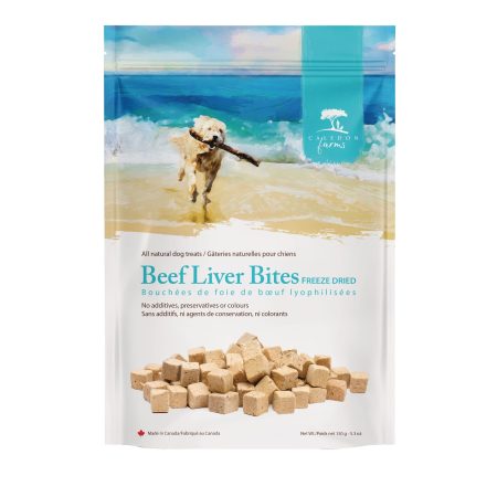 Caledon Farms Beef Liver Bites Dog Treats, 150-g