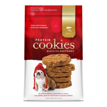 Caledon Farms All Natural Protein Dog Treat Cookies, Turkey with Cranberry, 227-g