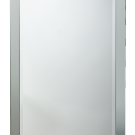 CANVAS Lamont Rectangular Beveled Wall Mirror, Silver, 36 x 24-in