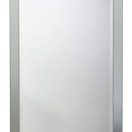 CANVAS Lamont Rectangular Beveled Wall Mirror, Silver, 36 x 24-in