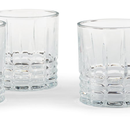 CANVAS 4pc Whiskey Glass Set, Dishwasher Safe, 350mL