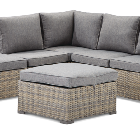 CANVAS Bala Square Outdoor Patio Sectional Set w/UV-Resistant Cushions, 6-pc