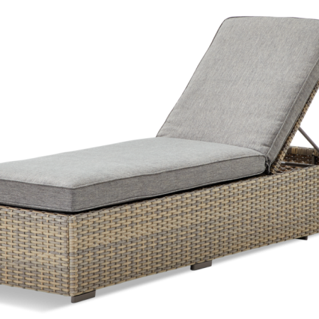 CANVAS Bala Rectangle Outdoor Patio Sectional Lounger Chair w/UV-Resistant Cushions