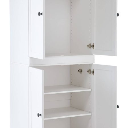 CANVAS Bellevue Modular Stackable Storage Cabinet, White