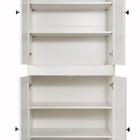 CANVAS Bellevue Modular Stackable Storage Cabinet, White