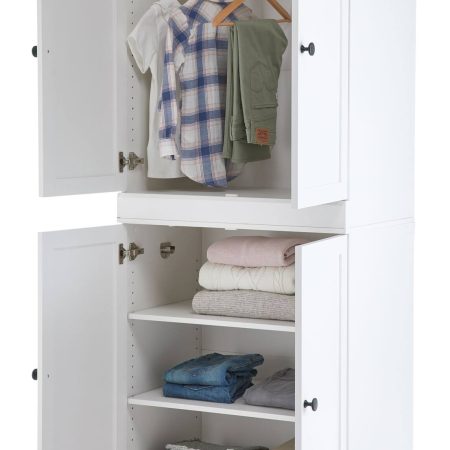 CANVAS Bellevue Modular Stackable Storage Cabinet, White