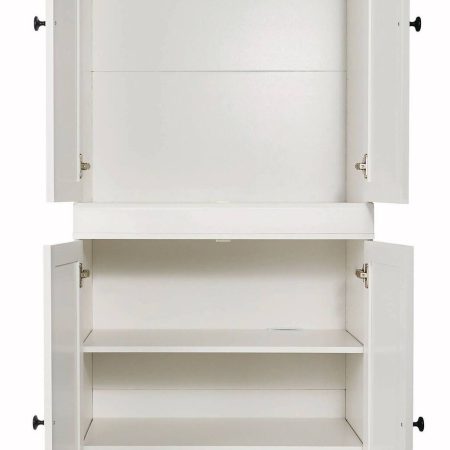 CANVAS Bellevue Modular Stackable Storage Cabinet, White