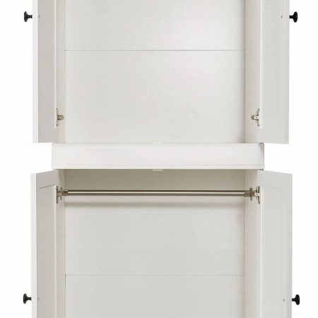 CANVAS Bellevue Modular Stackable Storage Cabinet, White