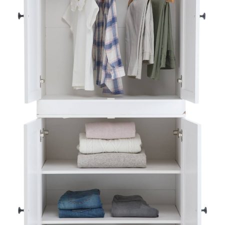 CANVAS Bellevue Modular Stackable Storage Cabinet, White