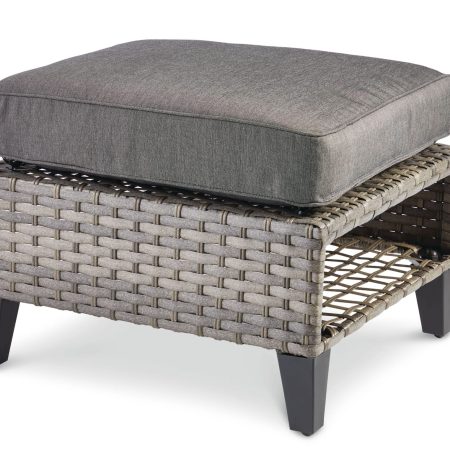 CANVAS Breton Rectangle All-Weather Wicker Outdoor Patio Ottoman