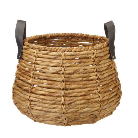 CANVAS Cape Round Hand Woven Basket, 15.75 x 17.71-in