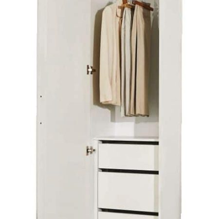 CANVAS Evanston Slim Wardrobe, White