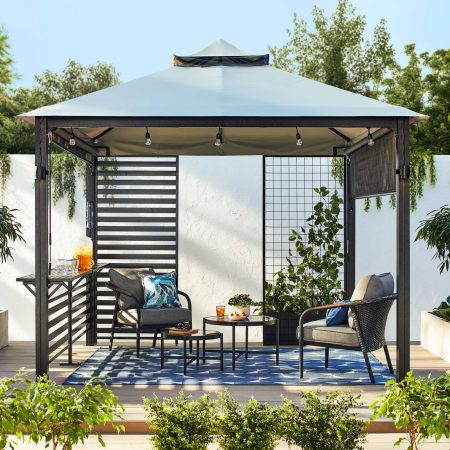 CANVAS Horizon Outdoor Patio Modular Pergola, 10-ft x 10-ft